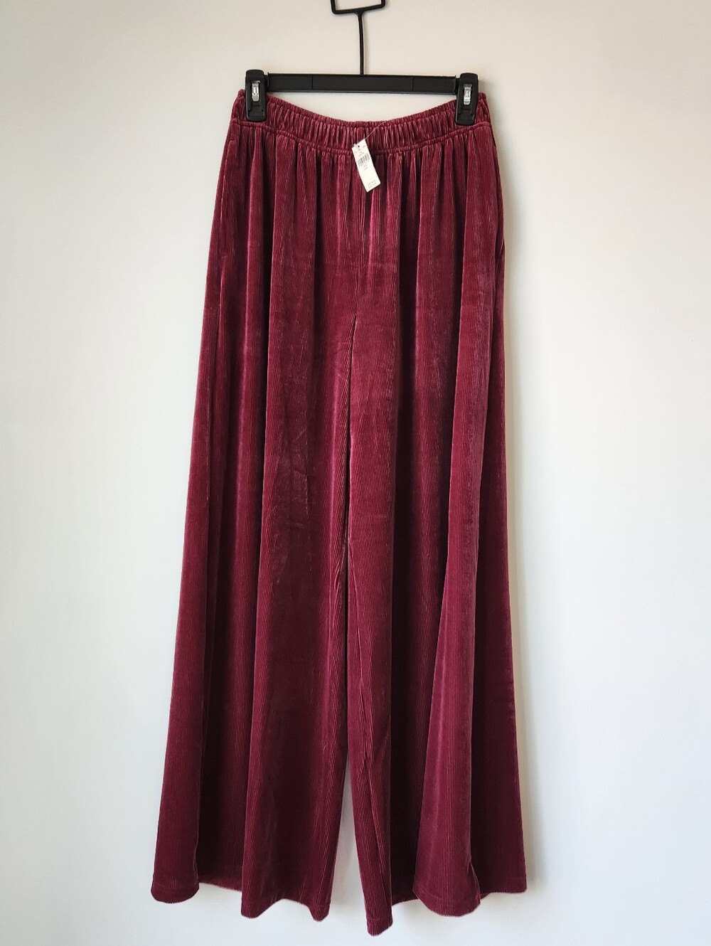 aerie - NWT Velour Rib Wide Leg Trousers - M